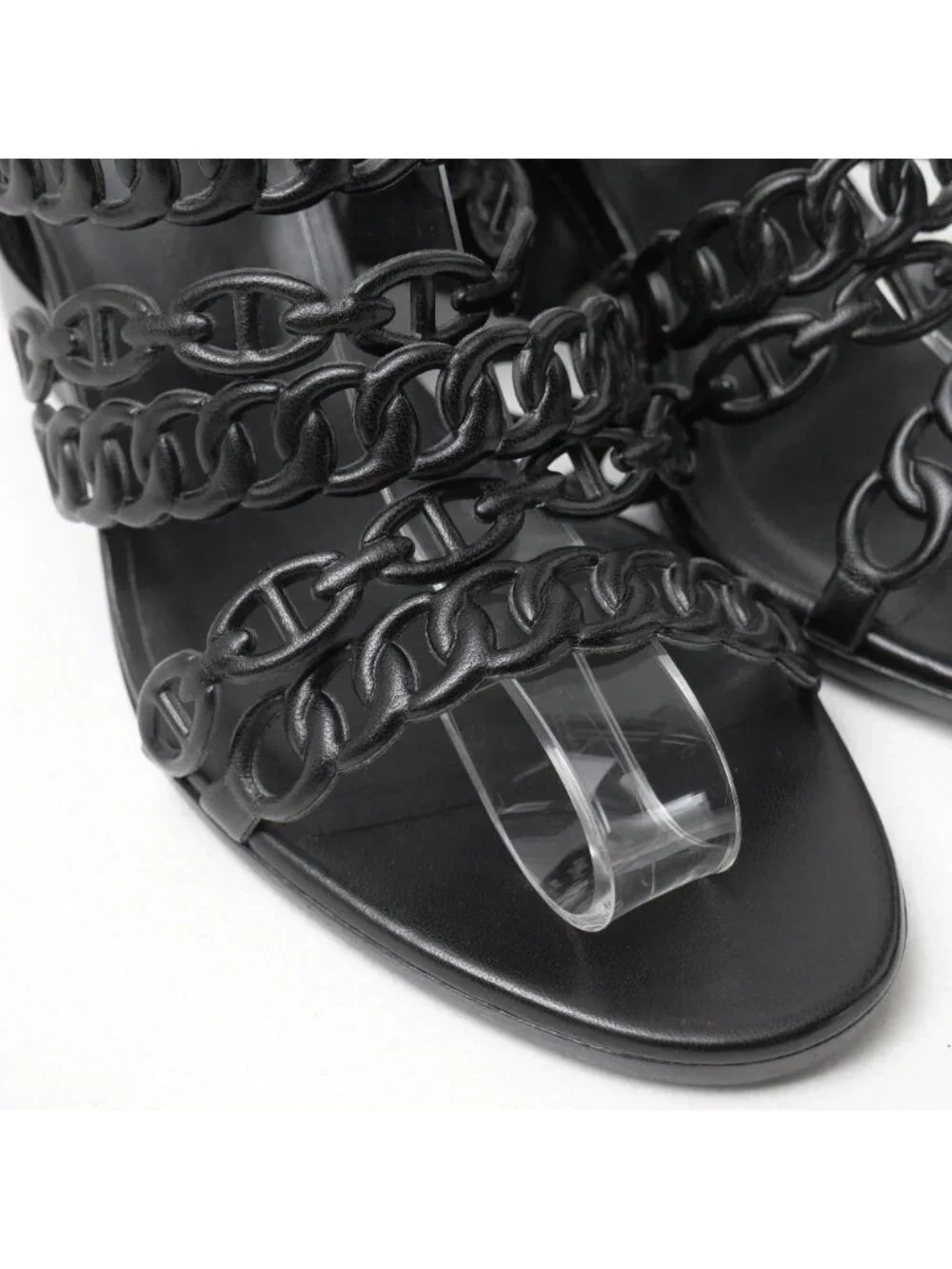 Hermes Romanzo Sandals Chaine D'ancre Strap Wedge Sole RB